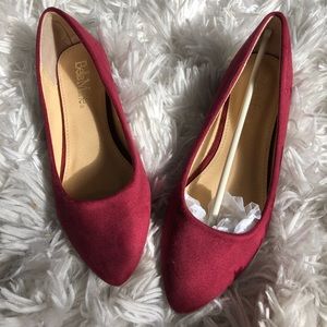Boutique Maroon Flats